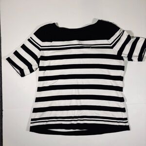 Tommy Hilfiger Boat Top Woman Size L Boatcore Striped Preppy Casual